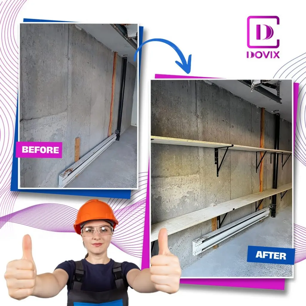 Before and after Dovix home-service project