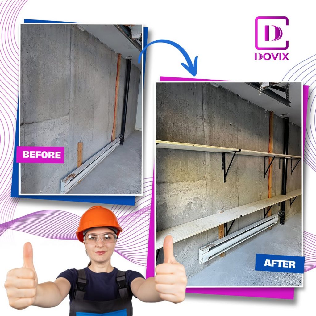 Before and after Dovix home-service project